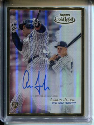 Aaron Judge 2017 Topps Gold Label Rookie Framed Auto Autograph