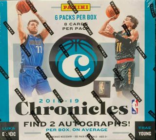 2018 - 19 Panini Chronicles Basketball Factory Hobby Box