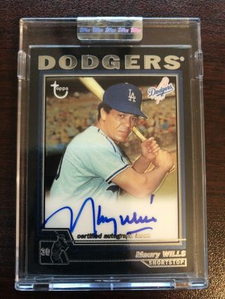 2004 Topps Retired Signature Edition Autographs Ta - Mw Maury Wills Dodgers