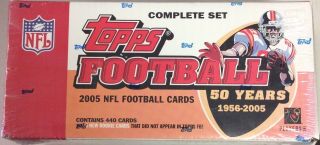 2005 Topps Football Factory Complete Hobby Set Aaron Rodgers Rc