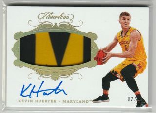 2018 - 19 Flawless Collegiate Rookie Patch Autographs Gold Kevin Huerter /10 (69)