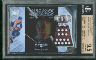 Wayne Gretzky 2010 - 11 Ud Black Diamond Hardware Heroes 93/100 Bgs Gem 9.  5