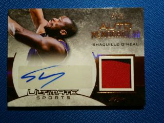 Shaquille O ' Neal 2019 Leaf Ultimate Sports Jersey Patch Autograph Auto Card /12 3