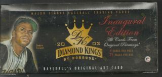 2002 Donruss Diamond Kings Baseball Factory Hobby Box - Very Hard To Find