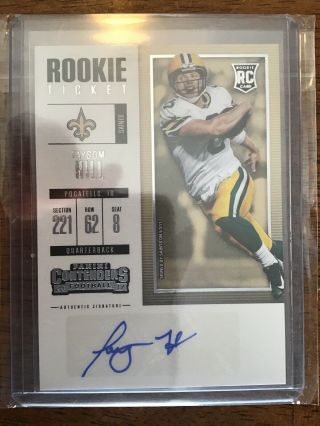 Taysom Hill Rookie Ticket Contenders Auto Autograph