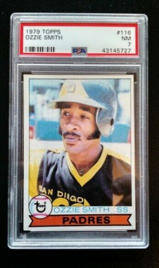 Ozzie Smith 1979 Topps 116 Rookie St Louis Cardinals / Padres Hof Psa 7 Nrmt