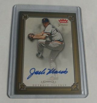 R14,  765 - Jack Morris - 2004 Fleer Greats Of The Game - Autograph - Tigers -