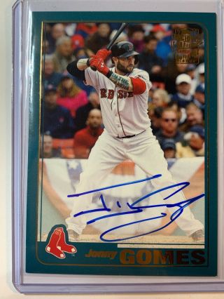 2019 Topps Archives Jonny Gomes Boston Red Sox Fan Favorites Auto Baseball Card