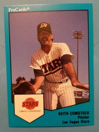 1989 Procards Keith Comstock Las Vegas Stars Infamous Card Sp Featured On Espn