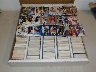 Huge 5000 Ct.  Box Of Hockey Cards W/ Stars,  Rookies,  1990 