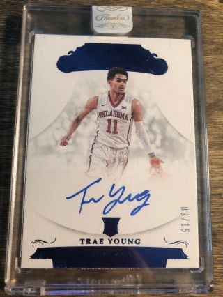 2018 Flawless Collegiate - Trae Young Auto /15