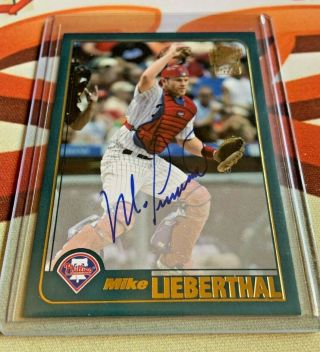 2019 Topps Archives Mike Lieberthal Phillies Fan Favorite On Card Auto