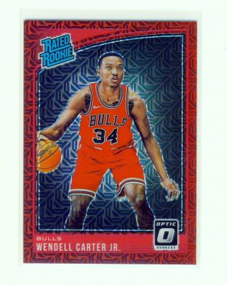 2018 - 19 Panini Optic Choice Red Rated Rookie Prizm Wendell Carter Jr.  Rc Sp /88