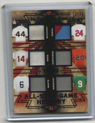 2019 Leaf In The Game Asg - 02 Mccovey,  Rose,  Jackson 6 - Pc Gu Relic 