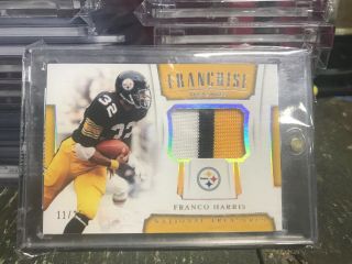 2018 National Treasures Franco Harris Holo Silver Patch /25