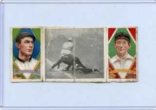1912 Hassan Triple - Folder " T202 " (no) Hal Chase & Harry Wolter Yankees,  021019