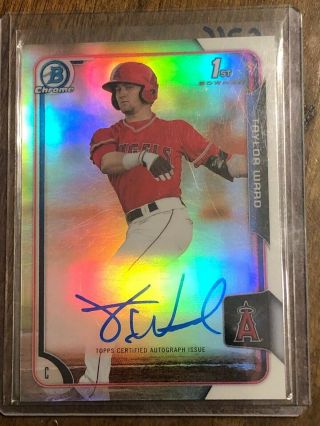C716 Taylor Ward 2015 Topps Chrome Refractor Auto Angels