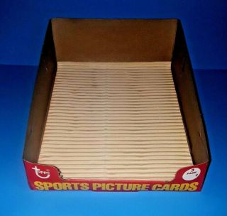 1981 Grocery Rack Pack Display Box - Vintage 39 Pack Topps Display Box - Empty