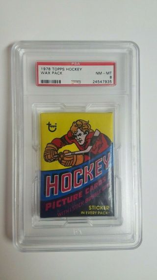 1978 Topps Hockey Wax Pack Psa 8 Nm - Mt - Psa 10 Gem Mike Bossy Possible?