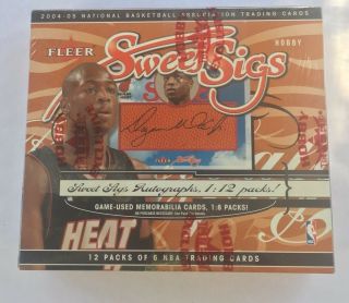 2004 - 05 Fleer Sweet Sigs Basketball Hobby Box Factory