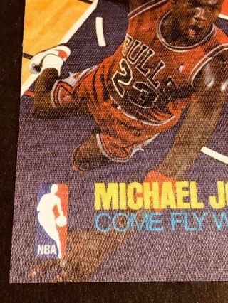 1989 Michael Jordan CBS/FOX Come Fly With Me RARE BLANK BACK VHS NBA Card 4