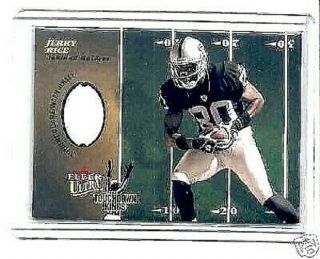 Jerry Rice 2003 Fleer Ultra Touchdown Kings Game Jersey - Raiders