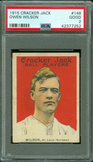 1915 Cracker Jack 148 Owen Wilson Psa 2