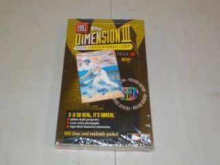 1995 Topps Baseball Dimension Iii Factory Wax Box