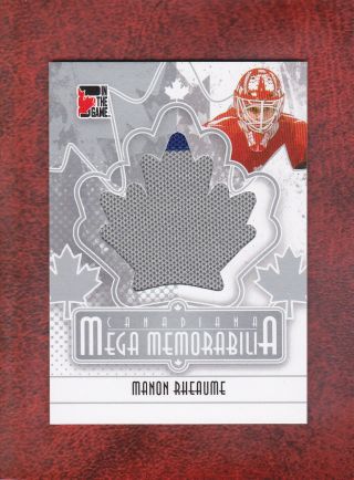 Manon Rheaume 2010 11 In The Game Itg Canadiana Jersey Mm - 15 Nashville Knights