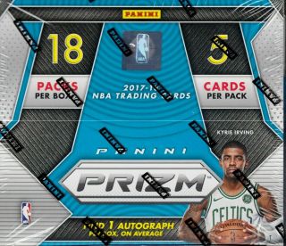2017 - 18 Panini Prizm Basketball Fast Break Box 18 Packs 5 Cards 1 Auto