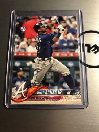 2018 Topps Update Ronald Acuna Rookie Card Us250