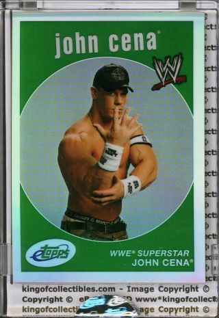 John Cena 2007 Etopps Wrestling Wwe Wwf Card Etw2 /999 In Hand