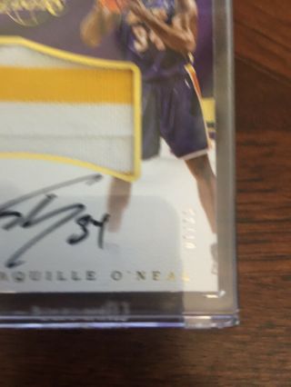 18/33 Shaquille O’neal 2016 - 17 Immaculate Autograph Jumbo Jersey Patch Auto