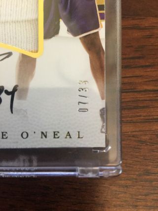 18/33 Shaquille O’Neal 2016 - 17 Immaculate Autograph Jumbo Jersey Patch Auto 2