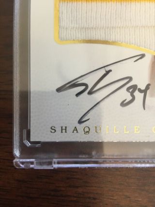 18/33 Shaquille O’Neal 2016 - 17 Immaculate Autograph Jumbo Jersey Patch Auto 3