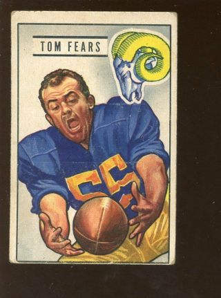 1951 Bowman Football Card 6 Tom Fears