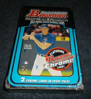 2003 Bowman Draft Picks & Prospects Baseball Hobby Box Factory