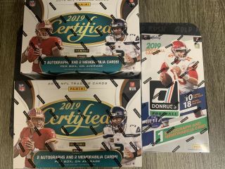 Los Angeles Rams - 3 Box Live Break 2019 Certified And 2019 Donruss Fb Hobby