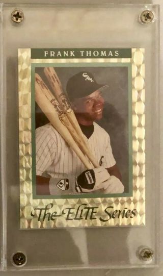 1992 Donruss Elite 18 Frank Thomas Chicago White Sox High Number 8821/10000