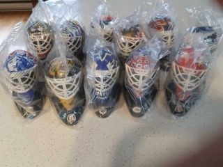 1996 Mcdonalds Complete Set Of 11 Mini Goalie Masks Incl Sp 
