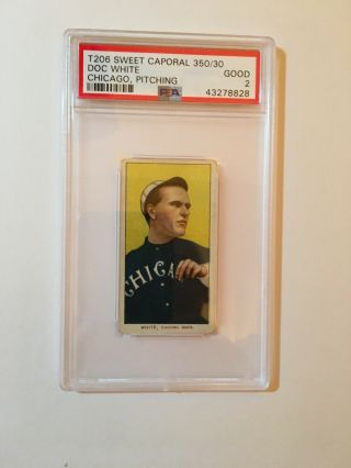 1909 - 11 T206 Doc White Sweet Corporal,  Pitching - Psa 2