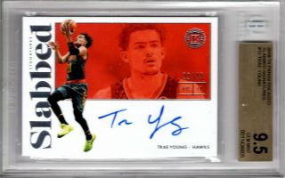 Trae Young Rc 2018 - 19 Encased Slabbed Auto 29/49 Bgs 9.  5