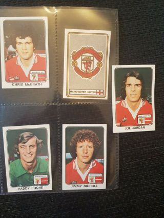 Panini Football 79 - Manchester United - X17 Stickers - Complete Team Set