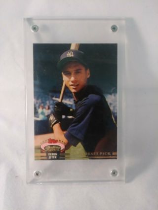 1993 Topps Stadium Club Murphy Derek Jeter Ny Yankees Rookie 117 Baseball Card