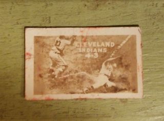 1948 Topps Magic Photo 4 Of 19 - K Cleveland Indians 4 - 3 Poor (stains)
