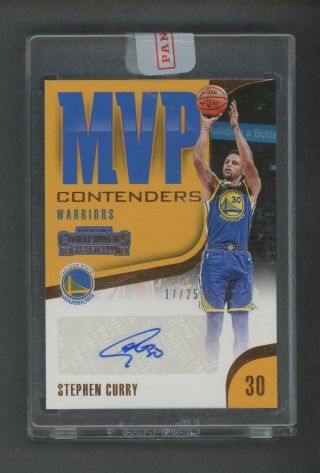 2018 - 19 Contenders Mvp Stephen Curry Warriors Auto 17/25