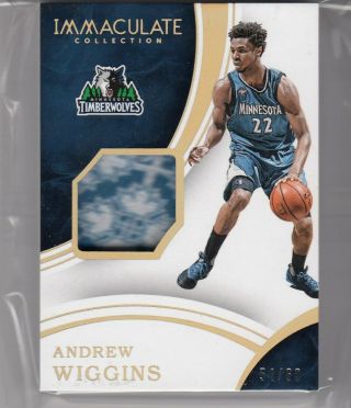 Andrew Wiggins 2015 - 16 Panini Immaculate Sneaker Swatches 54/60