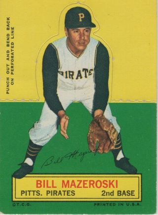 1964 Topps Stand Up Bill Mazeroski Ex Pittsburgh Pirates Ex