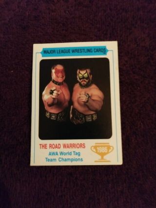 1986 Carnation Major League Wrestling Road Warriors Awa World Tag Team Champions