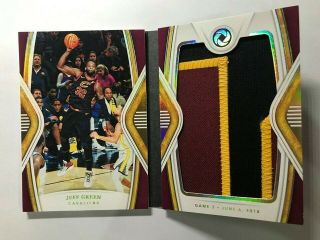2018 - 19 Panini Opulence Nba Finals Patch Booklet Jeff Green Cavaliers 15/16